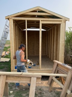 Bau Gerätehütte